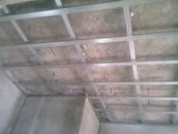 Suspended ceiling out of metal profiles